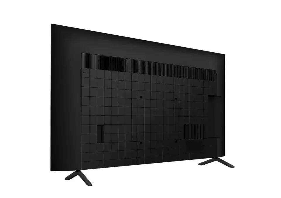 Back view of flat screen smart TV with grid design and dual stand, sold on Flea Market AU