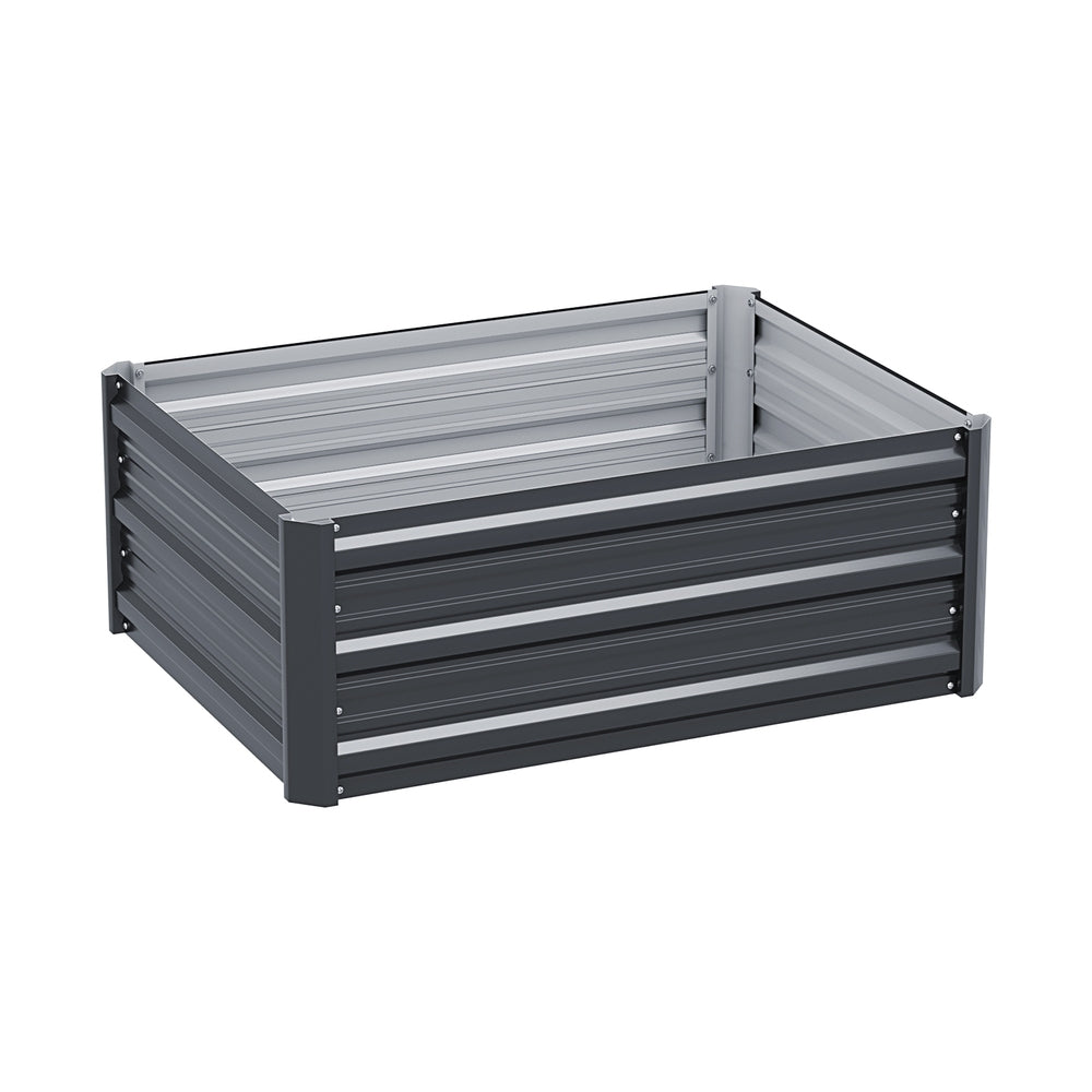 Green Fingers compact galvanised steel garden bed for courtyards