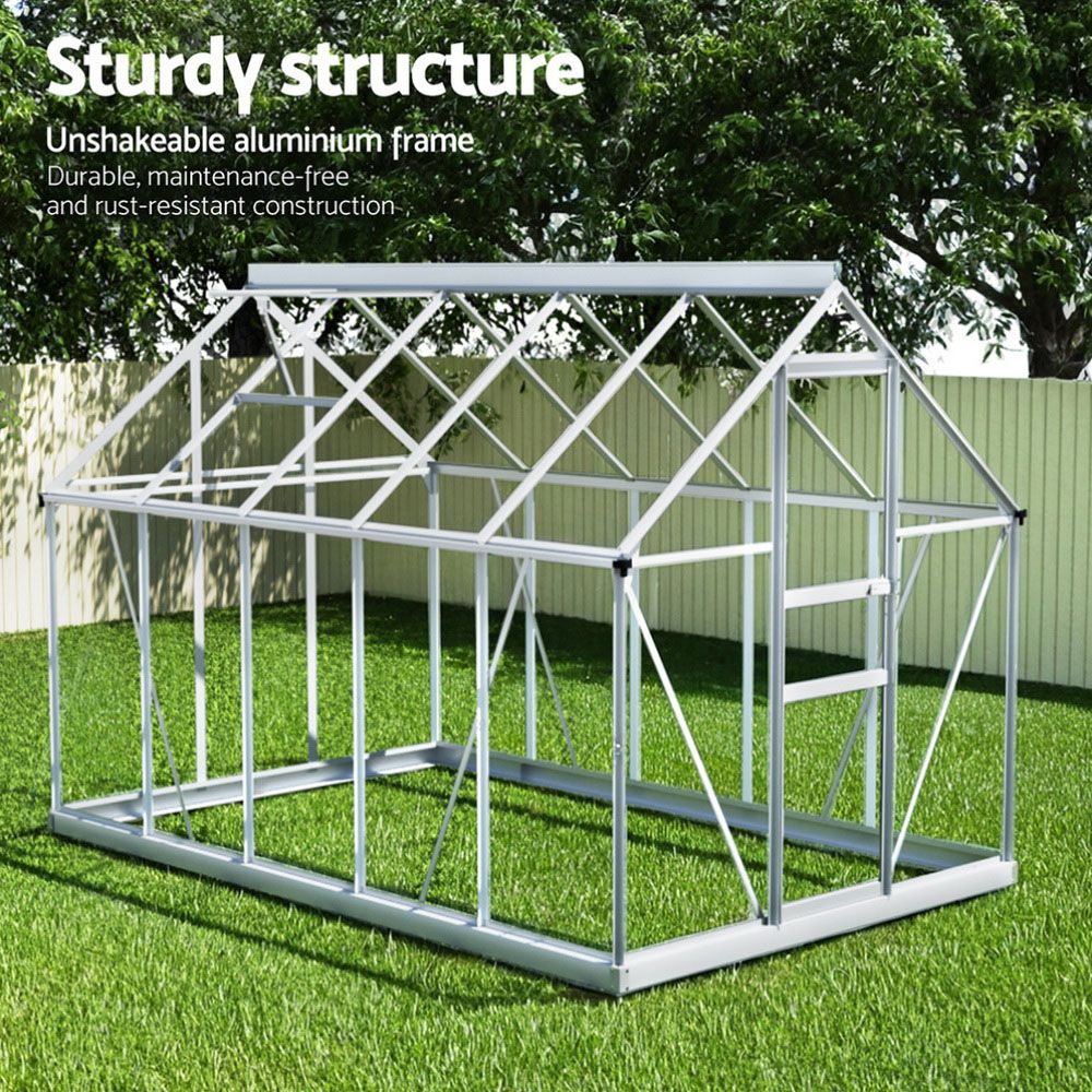 Green Fingers greenhouse for decks and small gardens, 11.78 cubic metres