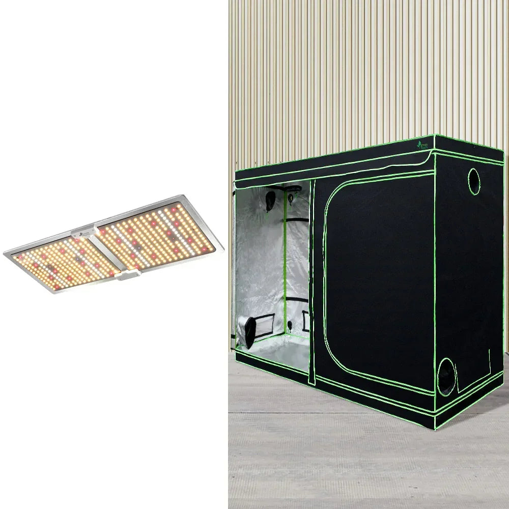 Green Fingers Grow Tent Light Kit 240x120x200CM 2200W LED Full Spectrum - Stacks Warehouse