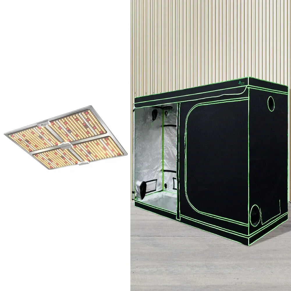 Green Fingers Grow Tent Light Kit 240x120x200CM 4500W LED Full Spectrum - Stacks Warehouse