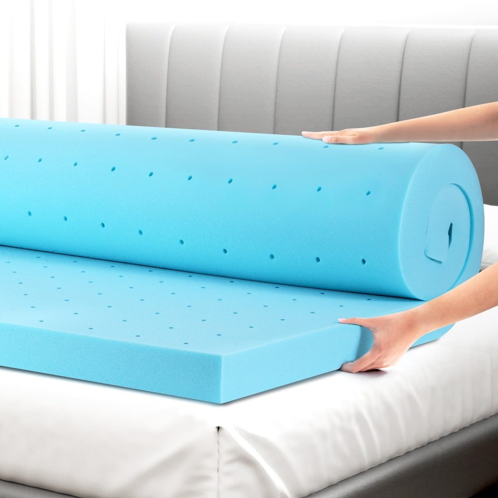 Giselle Bedding Queen Mattress Topper, 8cm Ventilated Gel Memory Foam
