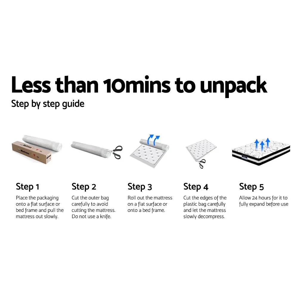 Giselle Bedding 30cm Mattress Medium Firm Single - Stacks Warehouse