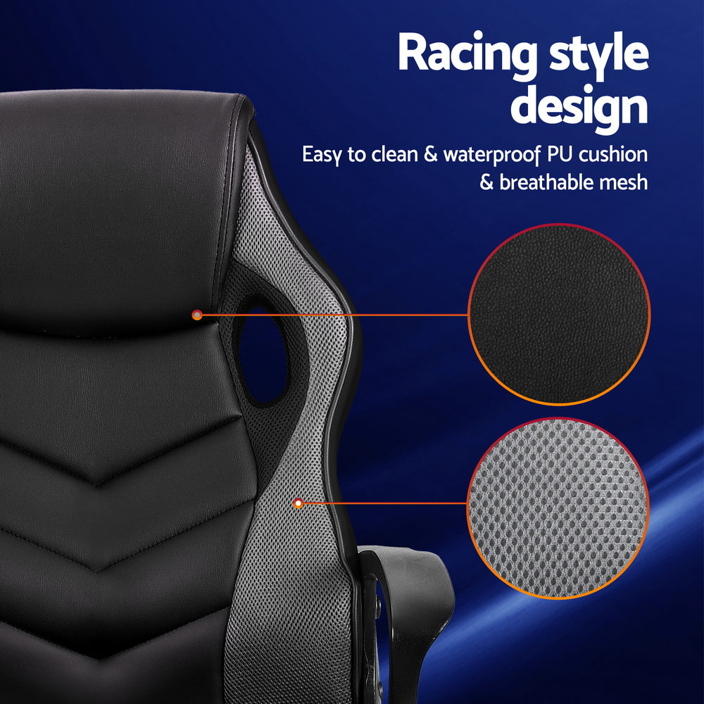 Artiss High-Back Gaming Chair, Grey