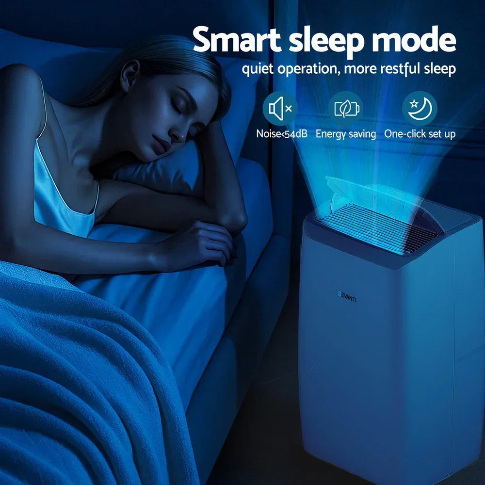 Devanti 14000BTU Portable Air Conditioner with Dehumidifier & Fan - White