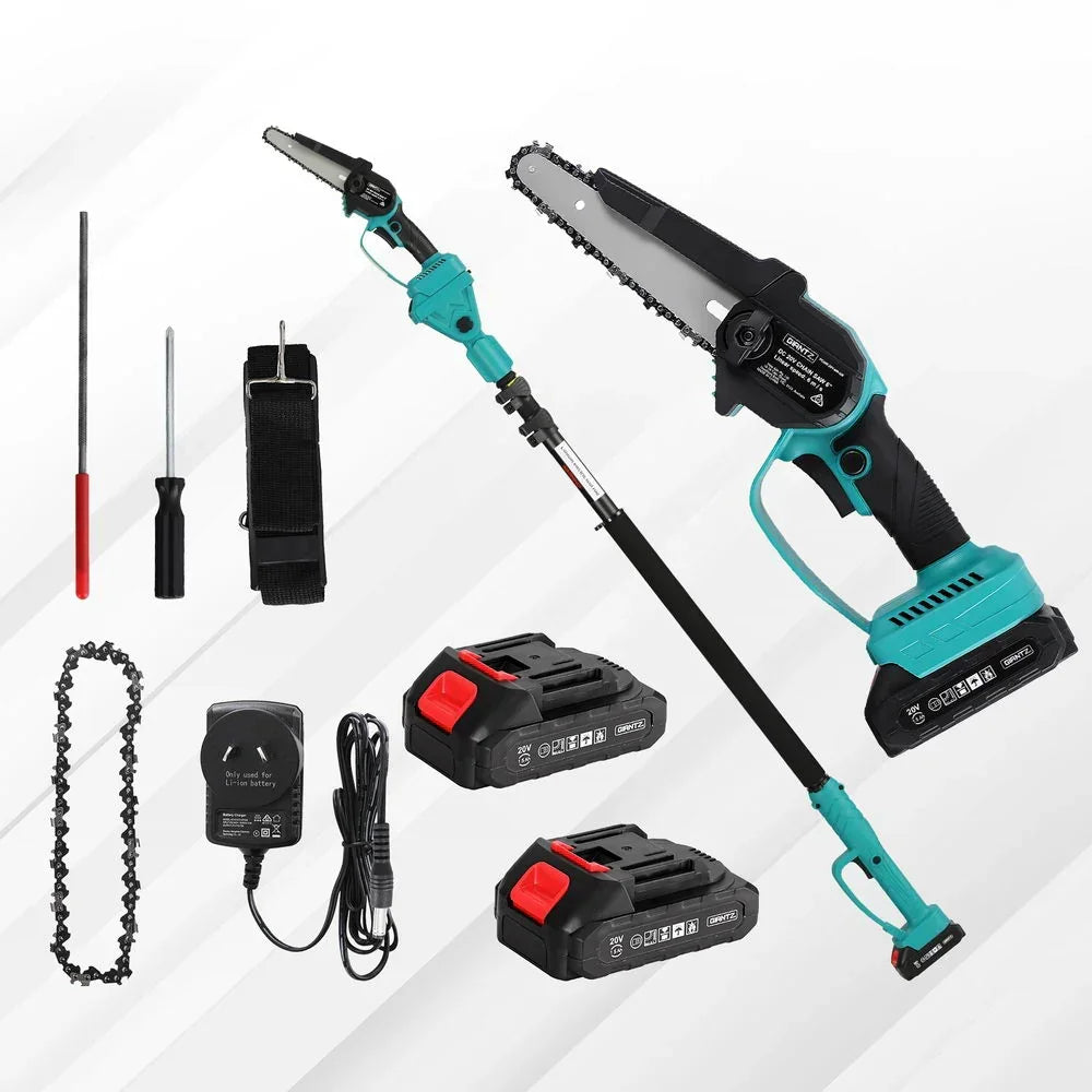 Giantz Telescopic Pole Chainsaw 6" Cordless - 20V Tree Trimmer Kit with Battery