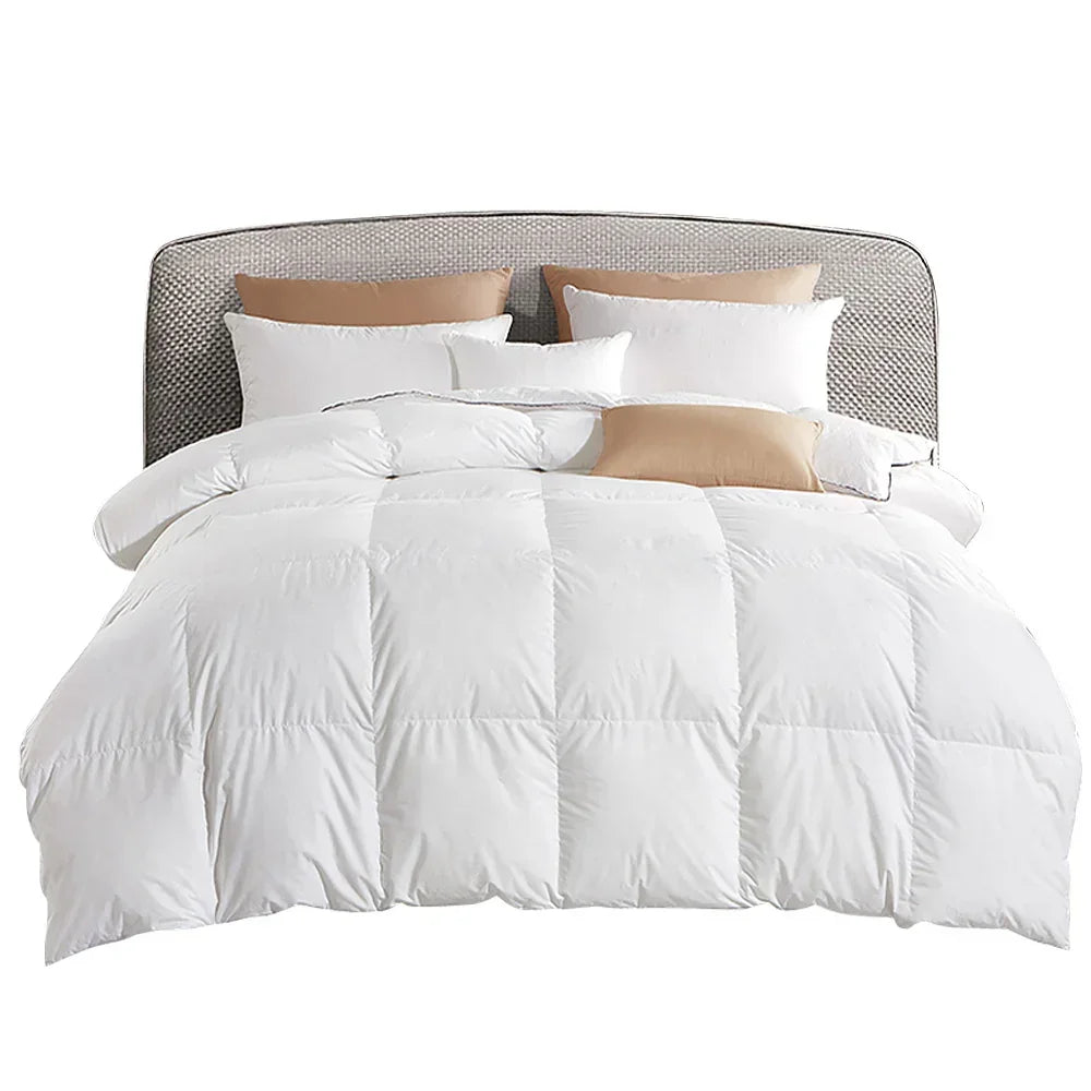 Giselle Bedding 700GSM Goose Down Feather Quilt Double - Luxury Duvet for All Seasons