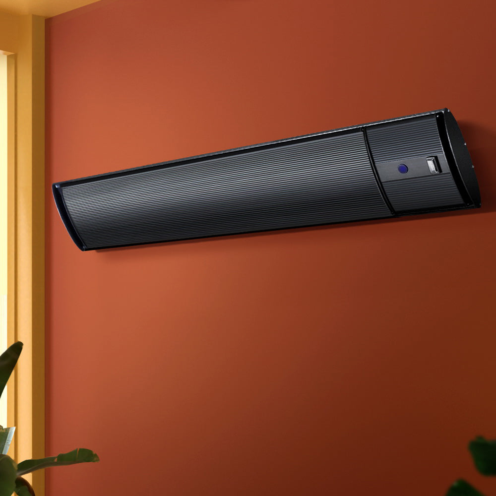 Devanti 3200W Radiant Panel Heater Wall Ceiling Mount Indoor Outdoor IPX4 Remote