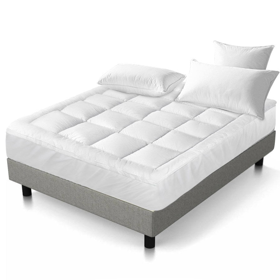 Giselle Bedding King Single Mattress Topper, 5cm Bamboo, 1000GSM