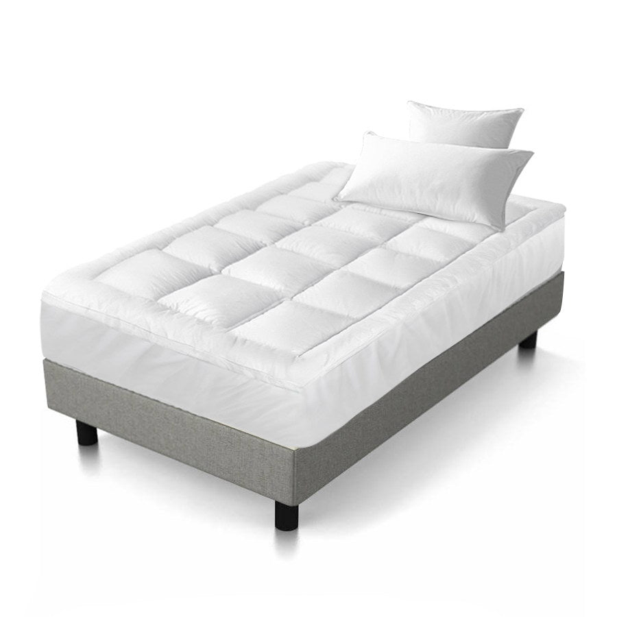 Giselle Bedding Single Mattress Topper, 5cm Bamboo, 1000GSM