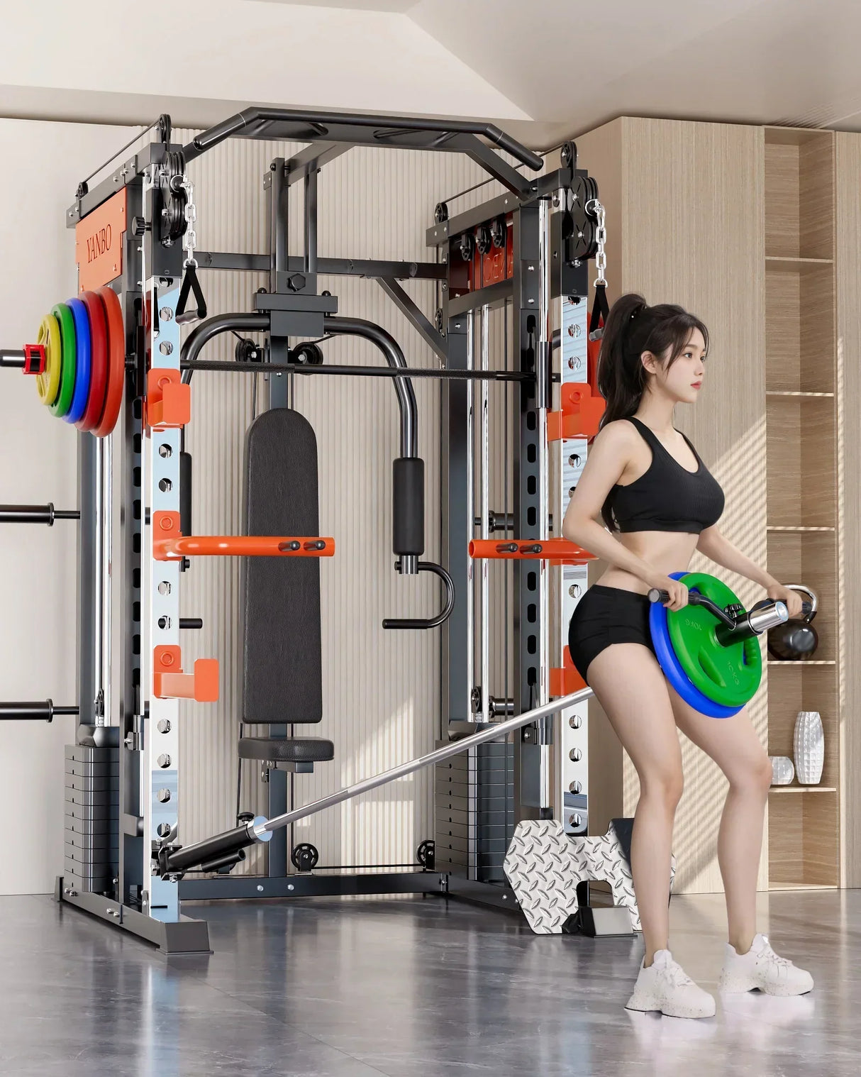 SmartFit M1 Ultra Smith Machine 130kg - Multi-Functional Home Gym