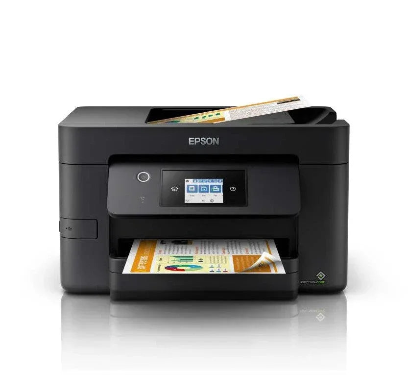 Epson WorkForce Pro WF-3825 Multifunction Inkjet Printer - 4-Color Print Copy Scan Fax