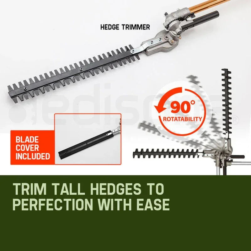BAUMR-AG 65CC Long Reach Multi Tool - Pole Chainsaw, Hedge Trimmer & Pruner