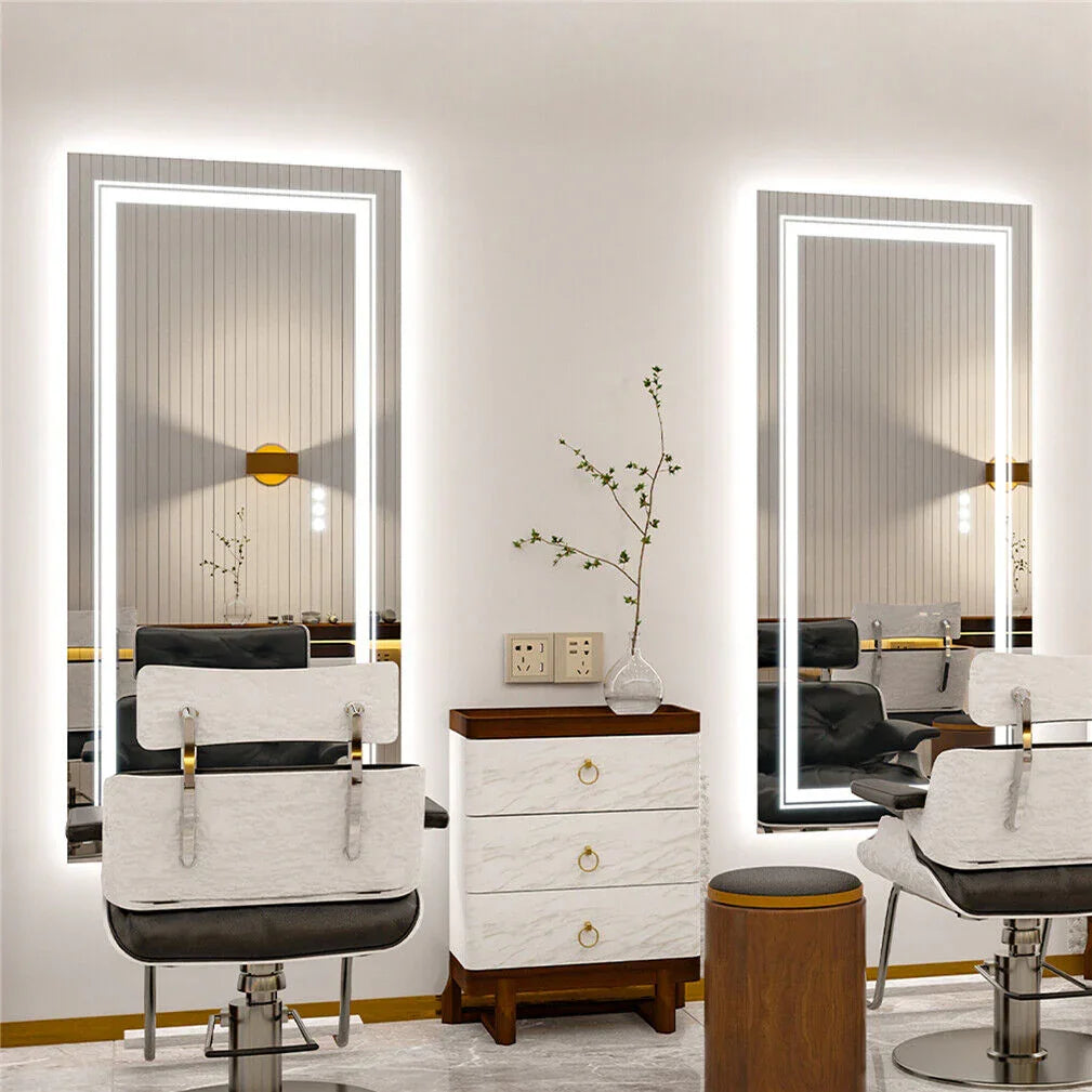 LED Bathroom Mirror 120x80cm Frameless with Backlight - Interior Ave