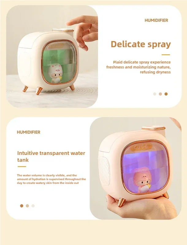 Green USB Desktop Dual Mist Cute Humidifier with Essential Oil Diffuser - Stacks Warehouse