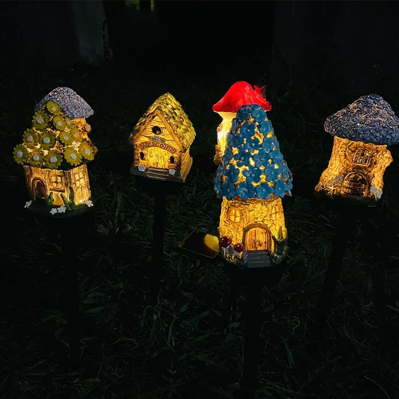 Brown And Pink Solar Resin Garden Stake Light - Stacks Warehouse