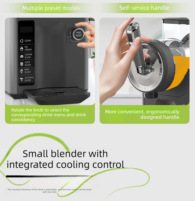 5-in-1 Cold Drink & Ice Cream Maker Slush- 1.8L Dark Grey