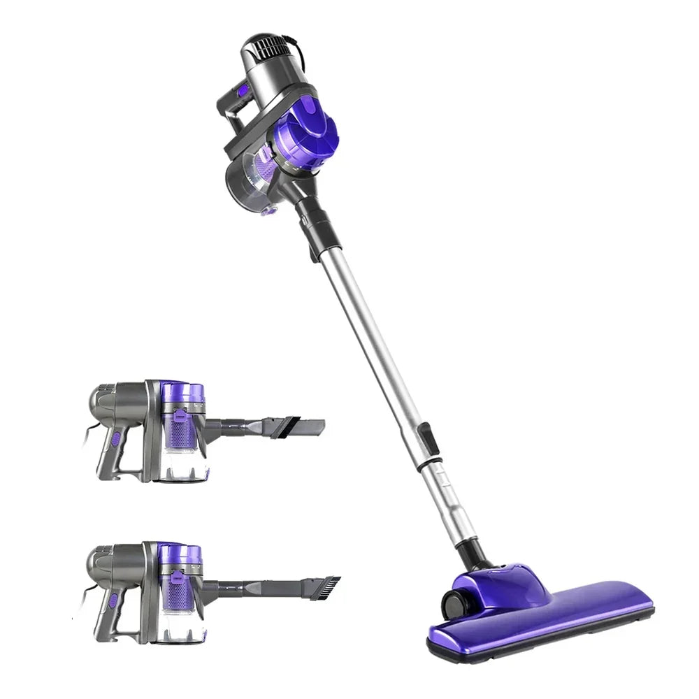 Devanti Stick Vacuum Cleaner Handheld Corded 450W Purple - Stacks Warehouse