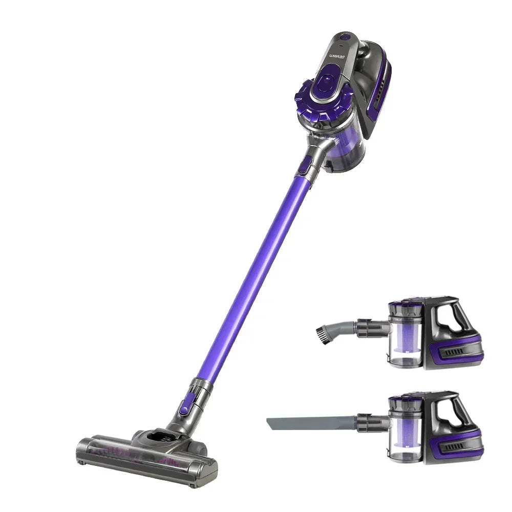 Devanti Stick Vacuum Cleaner Bagless Cordless 150W Purple - Stacks Warehouse