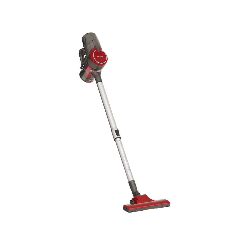 Devanti Stick Vacuum Cleaner Bagless Corded 500W Red - Stacks Warehouse