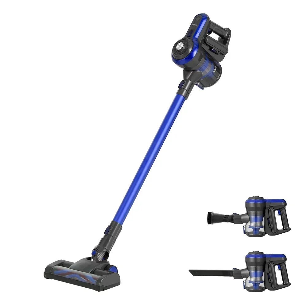 Devanti Stick Vacuum Cleaner Brushless Cordless 250W Blue - Stacks Warehouse