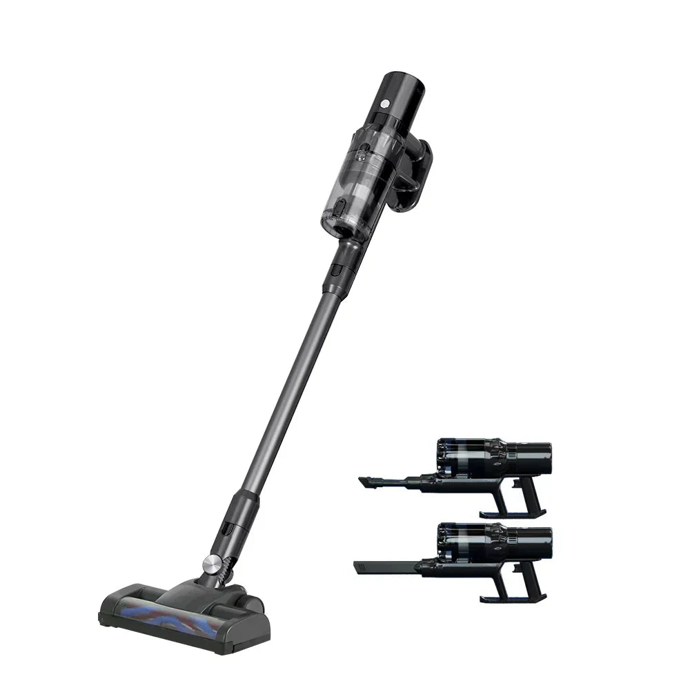 Devanti Stick Vacuum Cleaner Brushless Cordless 350W Grey - Stacks Warehouse