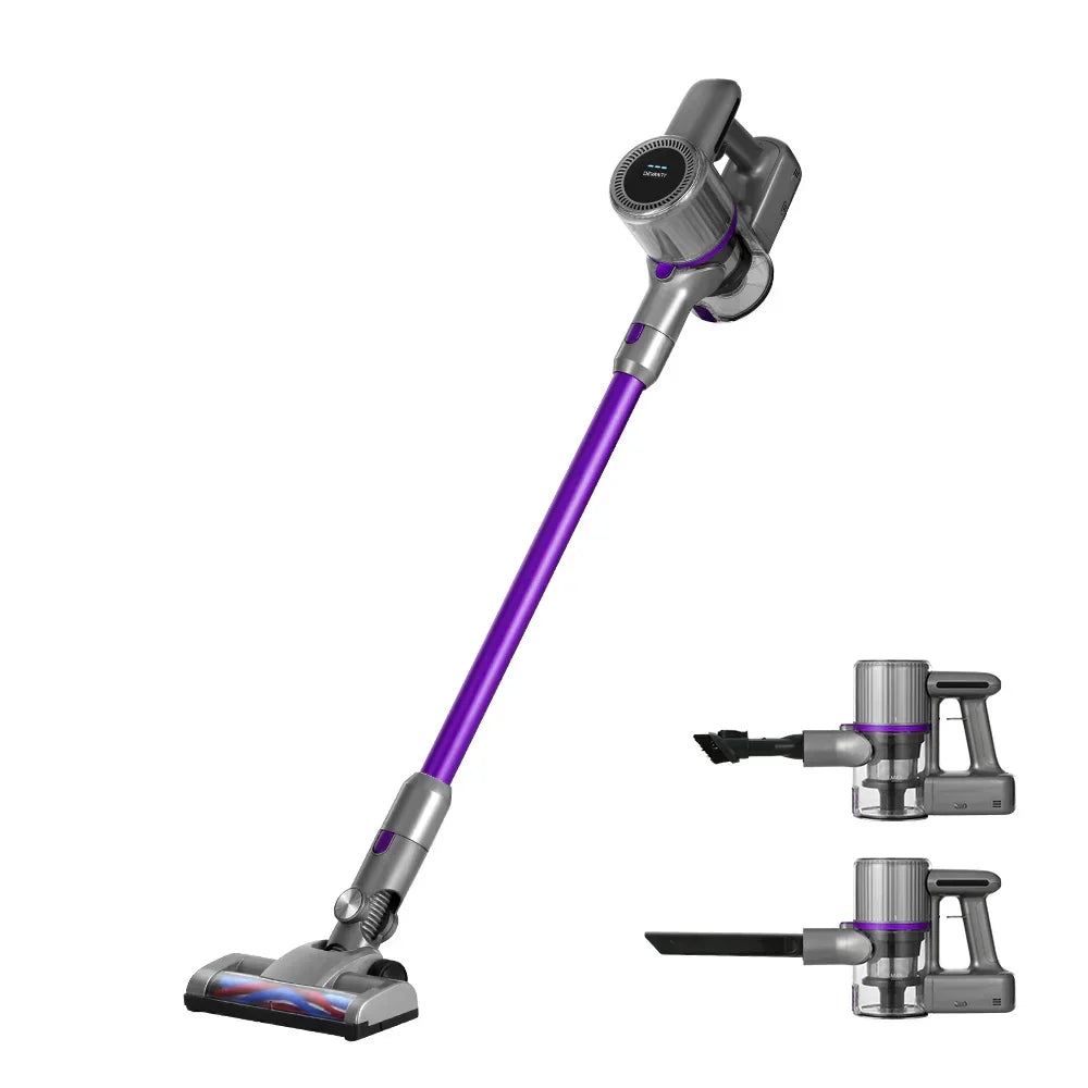 Devanti Stick Vacuum Cleaner Bagless Cordless 120W Purple - Stacks Warehouse