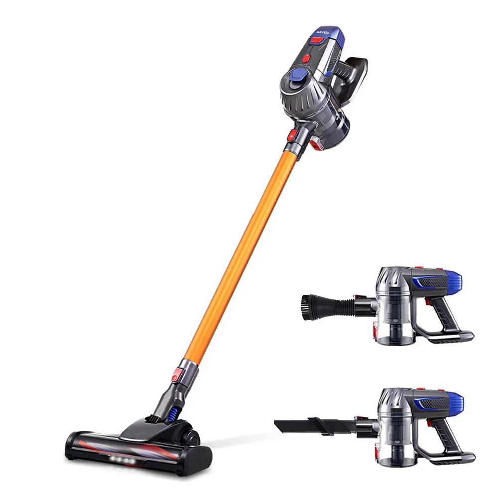 Devanti Stick Vacuum Cleaner Bagless Cordless 150W Gold - Stacks Warehouse
