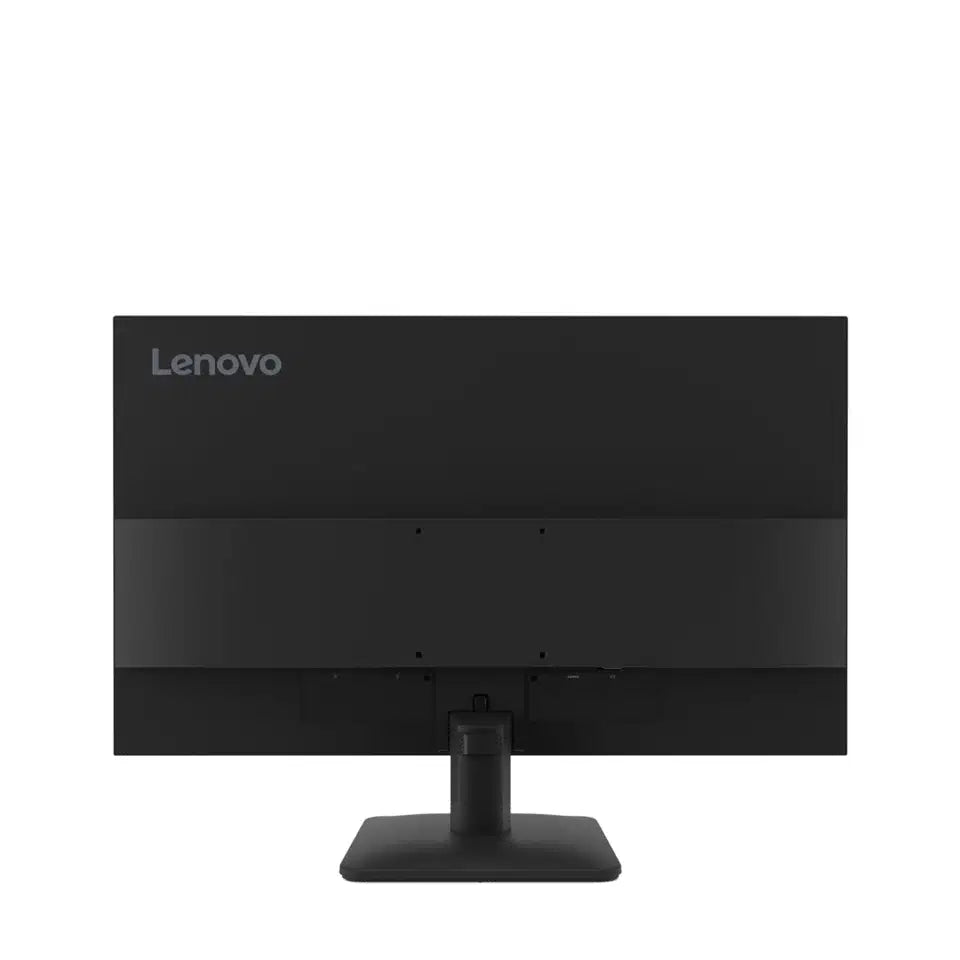 Lenovo computer monitor with sleek black design and sturdy stand