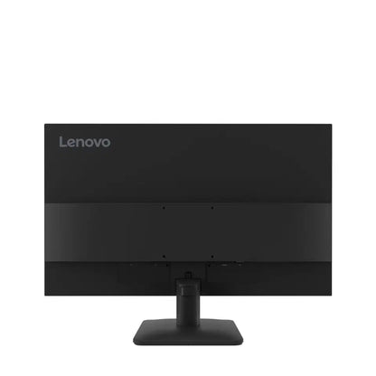 Lenovo computer monitor with sleek black design and sturdy stand