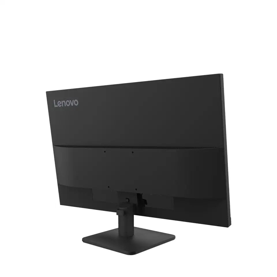 Lenovo computer monitor with sleek black design and adjustable stand