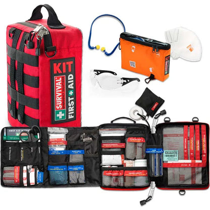 SURVIVAL Tradie First Aid Kit Bundle with a Workplace First Aid Kit and Safety Centre PPE kit