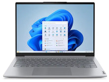 Silver laptop with Windows 11 interface, sleek design, ideal for work or study