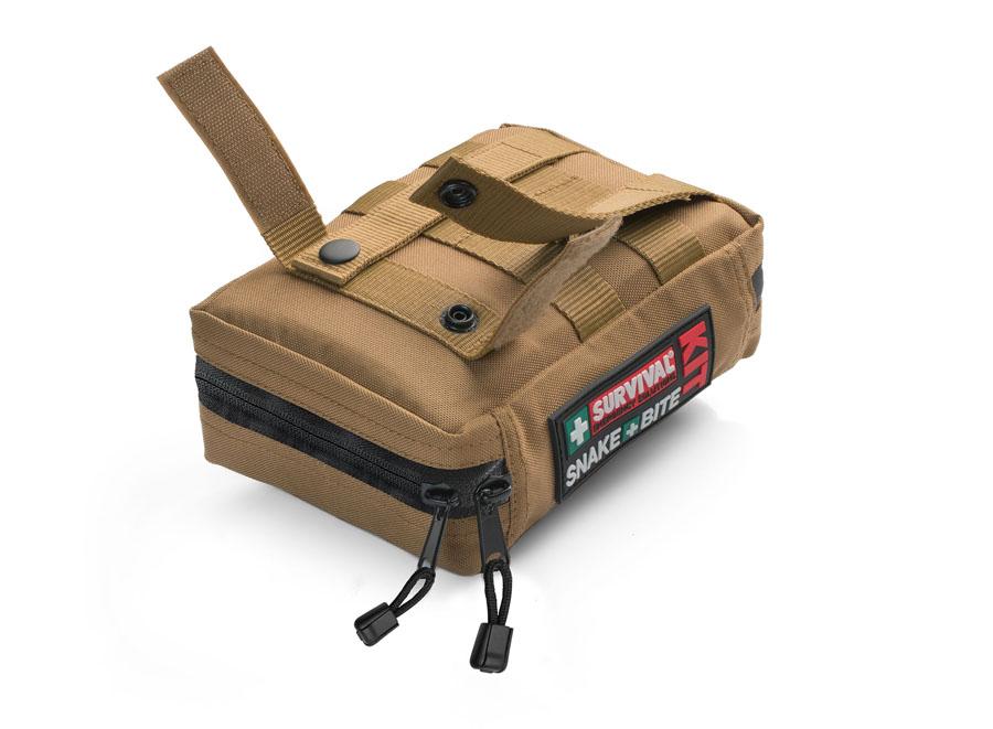 Snake bite kit in water resistant 600D coated Oxford polyester with a MOLLE attachment system