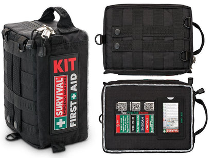 SURVIVAL Slimline First Aid Kit, an ultra compact 4 cm profile trauma kit for on-person carry