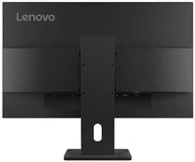 Lenovo computer monitor back view with stand, sleek black design for home or office use