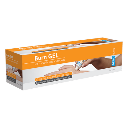 Organised burns first aid components for quick access in commercial kitchens and restaurants