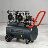 Giantz 50L Air Compressor Quiet 3.0HP Oil-Free 200L/Min Portable