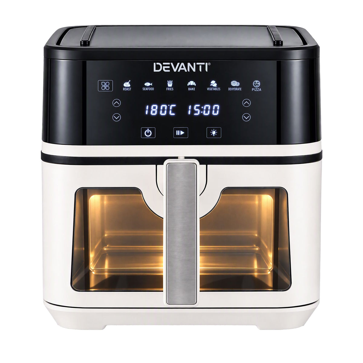 Devanti 8L air fryer viewing window with interior light