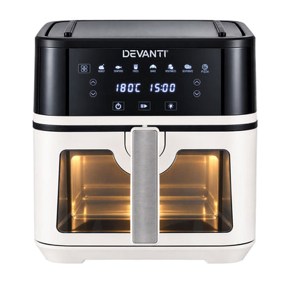 Devanti 8L air fryer viewing window with interior light