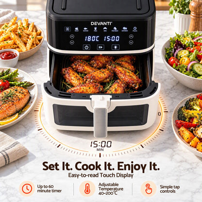 Devanti 8L air fryer crisper tray, 24 x 24cm