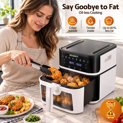 Devanti 1650W air fryer and grill with 7 one-touch presets