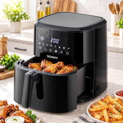 Devanti 6.5L Digital Air Fryer 1700W - 8 Presets
