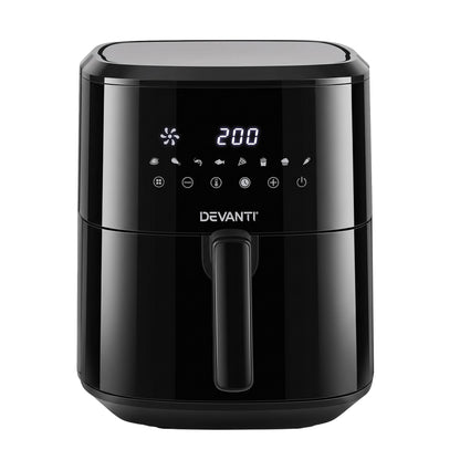 Devanti 6.5L Digital Air Fryer 1700W - 8 Presets - view 3