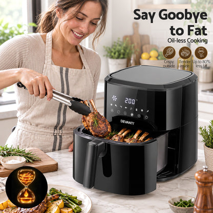 Devanti 6.5L Digital Air Fryer 1700W - 8 Presets - view 7