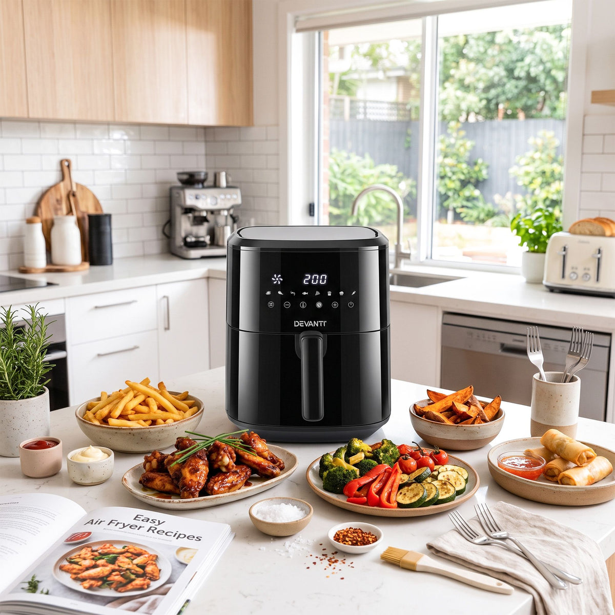 Devanti 6.5L Digital Air Fryer 1700W - 8 Presets - view 10