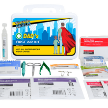 Tough weatherproof plastic first aid case, wall mountable and compact enough for a car, boat, caravan or office