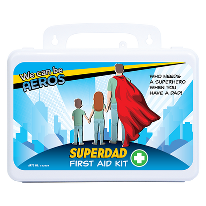 Durable waterproof and dust resistant plastic first aid case, wall mountable or stored compactly at home or in the car