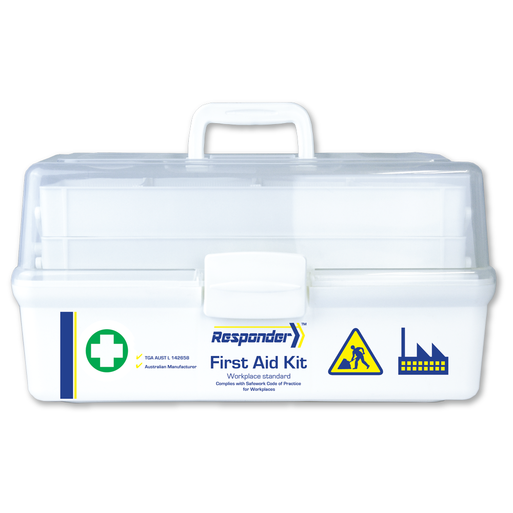 RESPONDER 4 Plastic Tacklebox First Aid Kit, rugged 42 x 21 x 22 cm workplace case