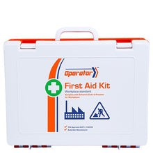 Aero Healthcare OPERATOR 5 Series impact-resistant plastic first aid case, 34.5 x 10 x 26.5 cm with carry handle